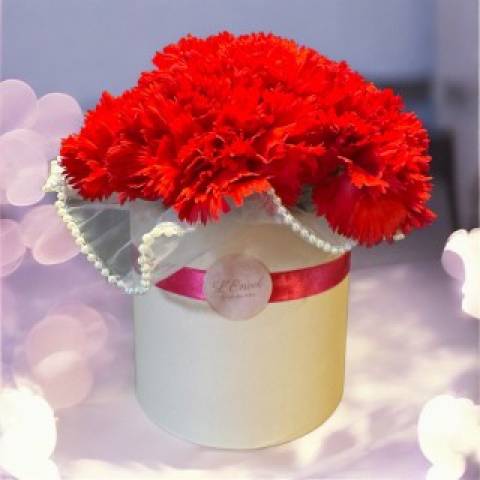 母の日限定フレッシュフラワーボックス「Rouge Passion」