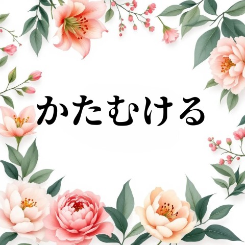 かたむける