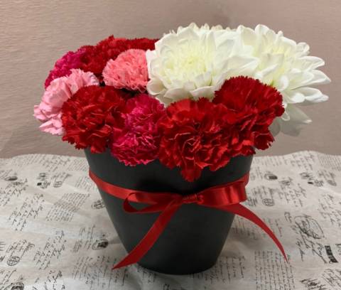 母の日限定 定番カーネーションアレンジ 「ありがとうの贈り花」